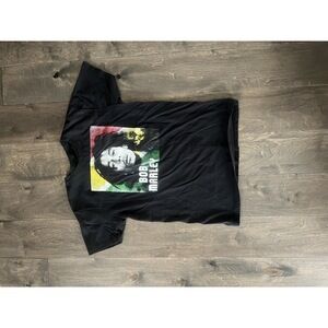 BOB MARLEY BAND T FACE AND COLOR GRAPHIC